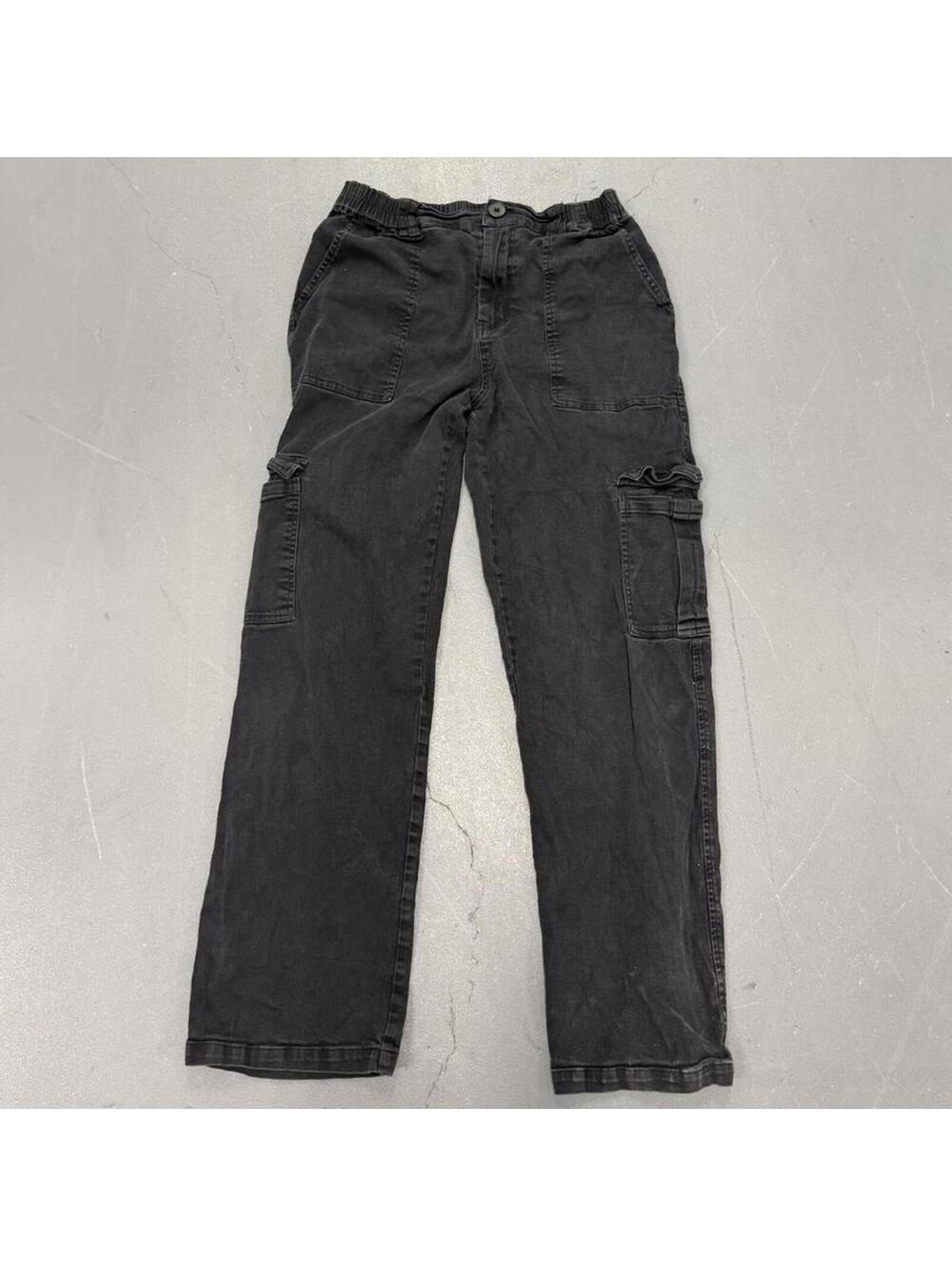 Men's Black and Grey Trousers